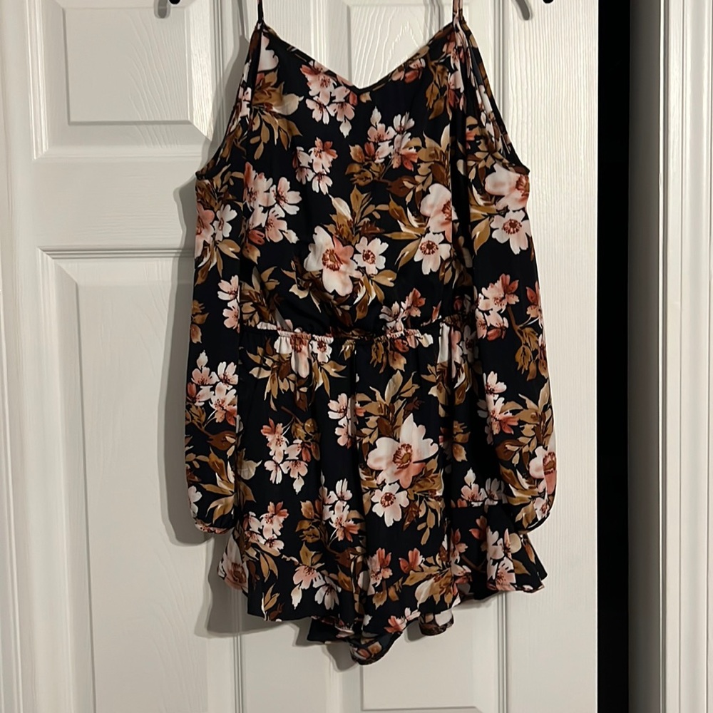Navy blue romper